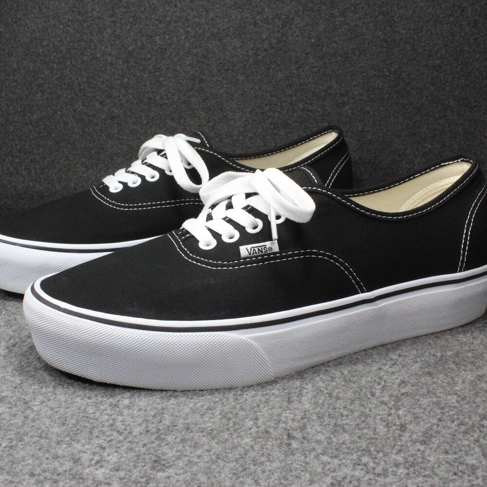 Vans Authentic Platform Canvas Skate Sneakers Shoes Men's Size 11.5 Womens 13